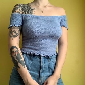 Baby Blue Over-the-Shoulder